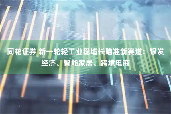 同花证券 新一轮轻工业稳增长瞄准新赛道：银发经济、智能家居、跨境电商