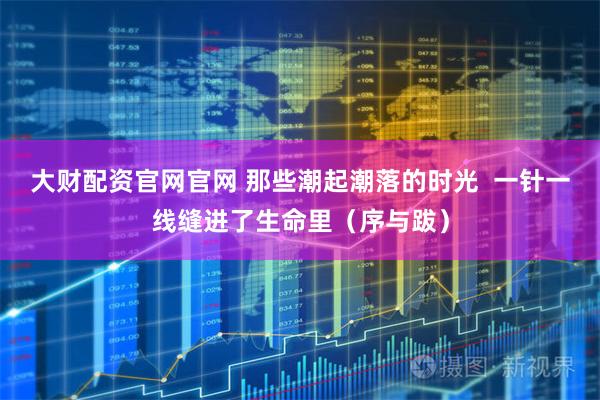 大财配资官网官网 那些潮起潮落的时光  一针一线缝进了生命里（序与跋）